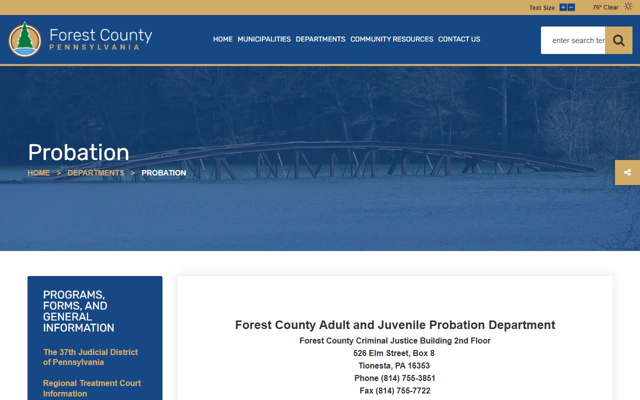 Forest County arrest record and charge pathway overview