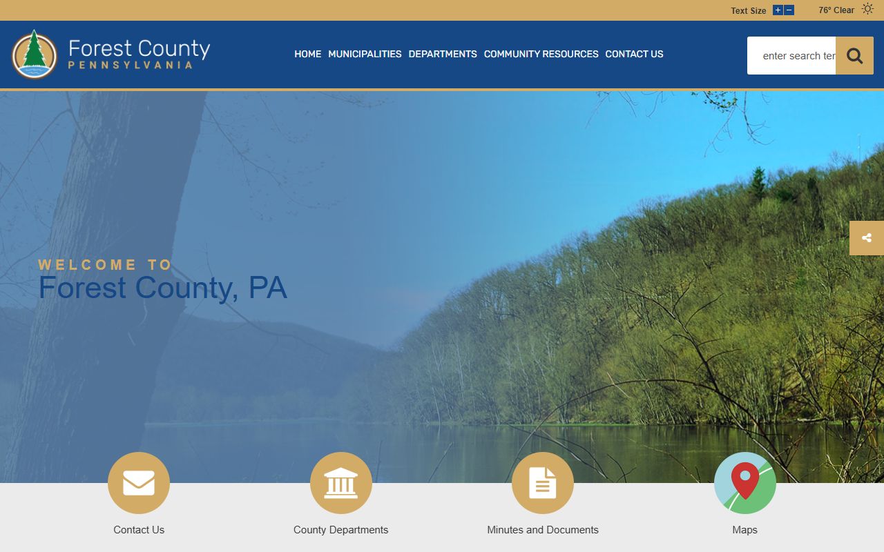 Forest County Courthouse record access and official county contact information